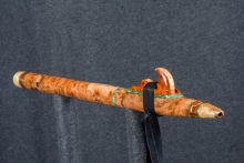 Cherry Burl Native American Flute, Minor, Mid A-4, #S6B (10)